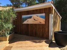 Maison contemporaine avec patio central Cap Ferret